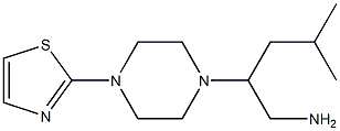 4-methyl-2-[4-(1,3-thiazol-2-yl)piperazin-1-yl]pentan-1-amine Struktur