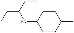 4-methyl-N-(pentan-3-yl)cyclohexan-1-amine Struktur