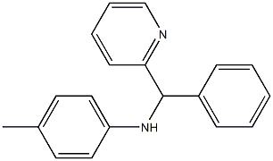 4-methyl-N-[phenyl(pyridin-2-yl)methyl]aniline Struktur