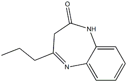 4-propyl-2,3-dihydro-1H-1,5-benzodiazepin-2-one Struktur