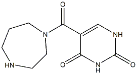 5-(1,4-diazepan-1-ylcarbonyl)-1,2,3,4-tetrahydropyrimidine-2,4-dione Struktur