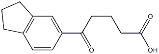 5-(2,3-dihydro-1H-inden-5-yl)-5-oxopentanoic acid Struktur