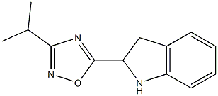 5-(2,3-dihydro-1H-indol-2-yl)-3-(propan-2-yl)-1,2,4-oxadiazole Struktur