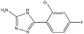 5-(2-chloro-4-fluorophenyl)-4H-1,2,4-triazol-3-amine Struktur