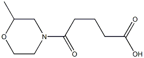 5-(2-methylmorpholin-4-yl)-5-oxopentanoic acid Struktur