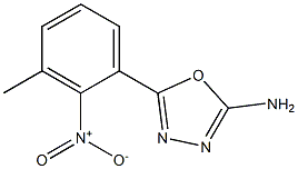 5-(3-methyl-2-nitrophenyl)-1,3,4-oxadiazol-2-amine Struktur