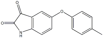 5-(4-methylphenoxy)-1H-indole-2,3-dione Struktur