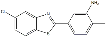 5-(5-chloro-1,3-benzothiazol-2-yl)-2-methylaniline Struktur