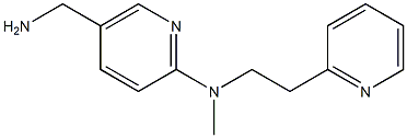 5-(aminomethyl)-N-methyl-N-[2-(pyridin-2-yl)ethyl]pyridin-2-amine Struktur