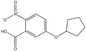 5-(cyclopentyloxy)-2-nitrobenzoic acid Struktur