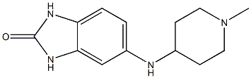 5-[(1-methylpiperidin-4-yl)amino]-2,3-dihydro-1H-1,3-benzodiazol-2-one Struktur