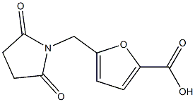 5-[(2,5-dioxopyrrolidin-1-yl)methyl]-2-furoic acid Struktur