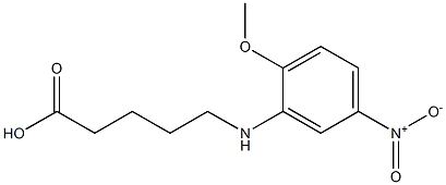 5-[(2-methoxy-5-nitrophenyl)amino]pentanoic acid Struktur