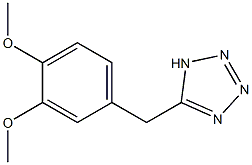 5-[(3,4-dimethoxyphenyl)methyl]-1H-1,2,3,4-tetrazole Struktur