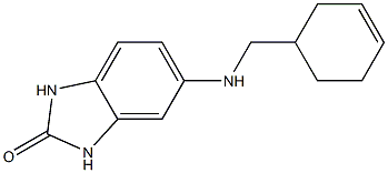 5-[(cyclohex-3-en-1-ylmethyl)amino]-2,3-dihydro-1H-1,3-benzodiazol-2-one Struktur