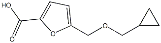 5-[(cyclopropylmethoxy)methyl]furan-2-carboxylic acid Struktur