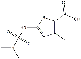 5-[(dimethylsulfamoyl)amino]-3-methylthiophene-2-carboxylic acid Struktur