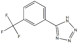 5-[3-(trifluoromethyl)phenyl]-1H-1,2,3,4-tetrazole Struktur