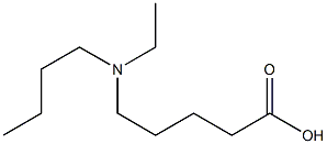 5-[butyl(ethyl)amino]pentanoic acid Struktur