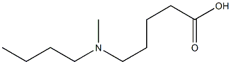 5-[butyl(methyl)amino]pentanoic acid Struktur