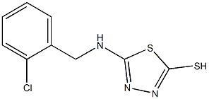 5-{[(2-chlorophenyl)methyl]amino}-1,3,4-thiadiazole-2-thiol Struktur