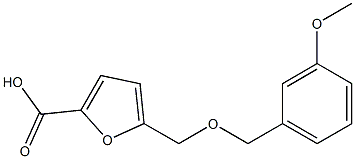 5-{[(3-methoxybenzyl)oxy]methyl}-2-furoic acid Struktur