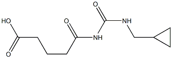 5-{[(cyclopropylmethyl)carbamoyl]amino}-5-oxopentanoic acid Struktur