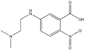 5-{[2-(dimethylamino)ethyl]amino}-2-nitrobenzoic acid Struktur