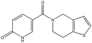 5-{4H,5H,6H,7H-thieno[3,2-c]pyridin-5-ylcarbonyl}-1,2-dihydropyridin-2-one Struktur