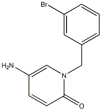 5-amino-1-[(3-bromophenyl)methyl]-1,2-dihydropyridin-2-one Struktur