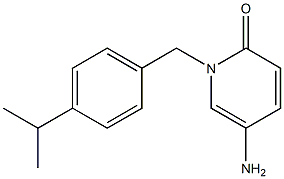 5-amino-1-{[4-(propan-2-yl)phenyl]methyl}-1,2-dihydropyridin-2-one Struktur