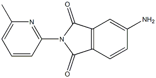 5-amino-2-(6-methylpyridin-2-yl)-2,3-dihydro-1H-isoindole-1,3-dione Struktur