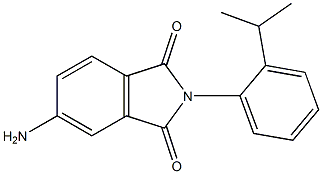 5-amino-2-[2-(propan-2-yl)phenyl]-2,3-dihydro-1H-isoindole-1,3-dione Struktur