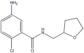 5-amino-2-chloro-N-(tetrahydrofuran-2-ylmethyl)benzamide Struktur