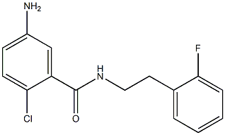 5-amino-2-chloro-N-[2-(2-fluorophenyl)ethyl]benzamide Struktur