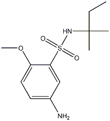 5-amino-2-methoxy-N-(2-methylbutan-2-yl)benzene-1-sulfonamide Struktur