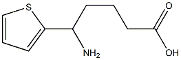 5-amino-5-(thiophen-2-yl)pentanoic acid Struktur