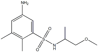 5-amino-N-(1-methoxypropan-2-yl)-2,3-dimethylbenzene-1-sulfonamide Struktur