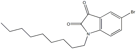 5-bromo-1-nonyl-2,3-dihydro-1H-indole-2,3-dione Struktur