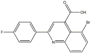 5-bromo-2-(4-fluorophenyl)quinoline-4-carboxylic acid Struktur