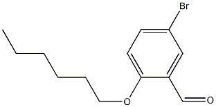 5-bromo-2-(hexyloxy)benzaldehyde Struktur