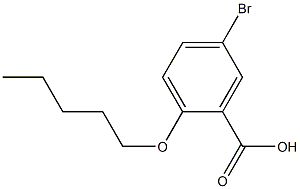 5-bromo-2-(pentyloxy)benzoic acid Struktur