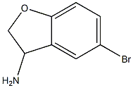 5-bromo-2,3-dihydro-1-benzofuran-3-amine Struktur