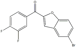 5-bromo-2-[(3,4-difluorophenyl)carbonyl]-1-benzofuran Struktur