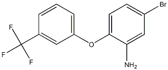 5-bromo-2-[3-(trifluoromethyl)phenoxy]aniline Struktur