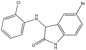 5-bromo-3-[(2-chlorophenyl)amino]-2,3-dihydro-1H-indol-2-one Struktur