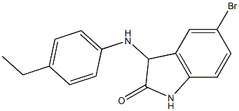 5-bromo-3-[(4-ethylphenyl)amino]-2,3-dihydro-1H-indol-2-one Struktur