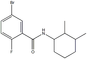 5-bromo-N-(2,3-dimethylcyclohexyl)-2-fluorobenzamide Struktur