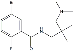 5-bromo-N-[3-(dimethylamino)-2,2-dimethylpropyl]-2-fluorobenzamide Struktur