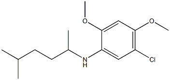 5-chloro-2,4-dimethoxy-N-(5-methylhexan-2-yl)aniline Struktur